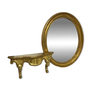 Miroir ovale vintage