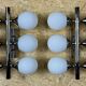 2x 60s 70s 6-bulb Sputnik wall lights by Kaiser Leuchten opal glass