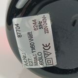 Vintage opaline glass shell lamp