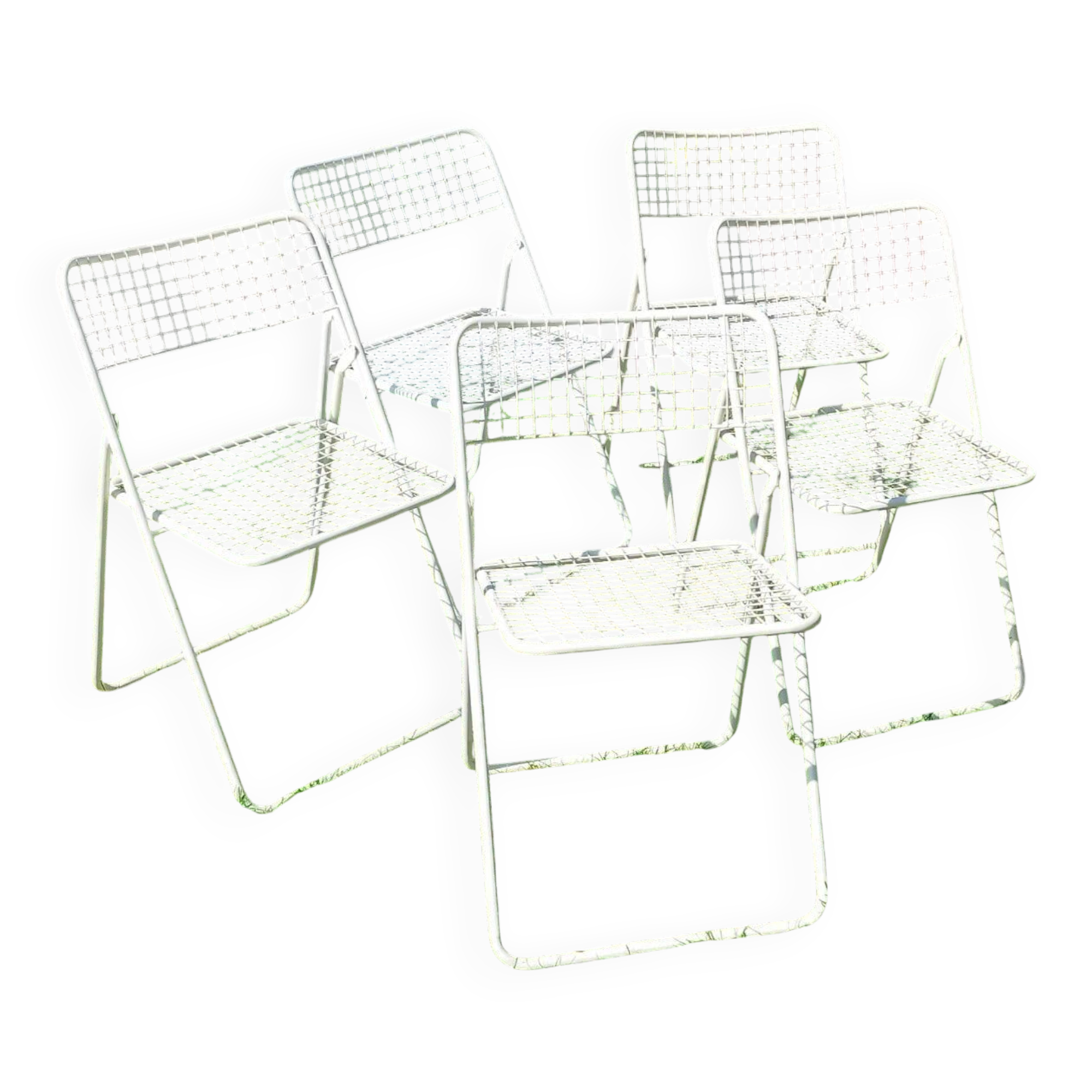5 folding chairs Ted Net Niels Gammelgaard Ikea 1970