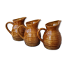 Set of bistro pitchers