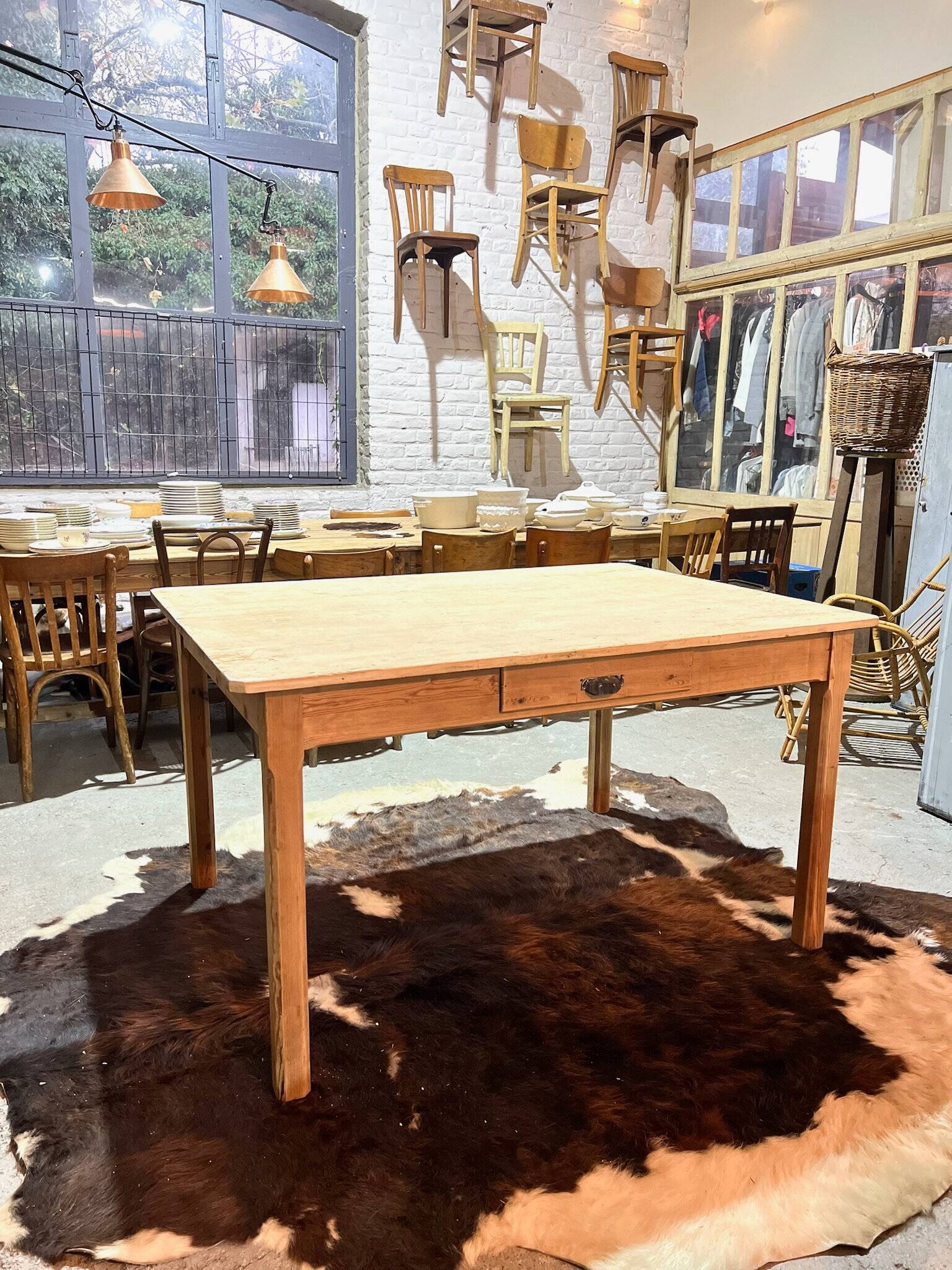 Old factory table