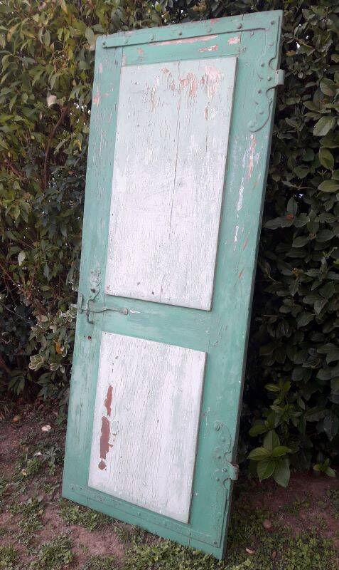 Door H186.5xW75cm with 18th century interior molding