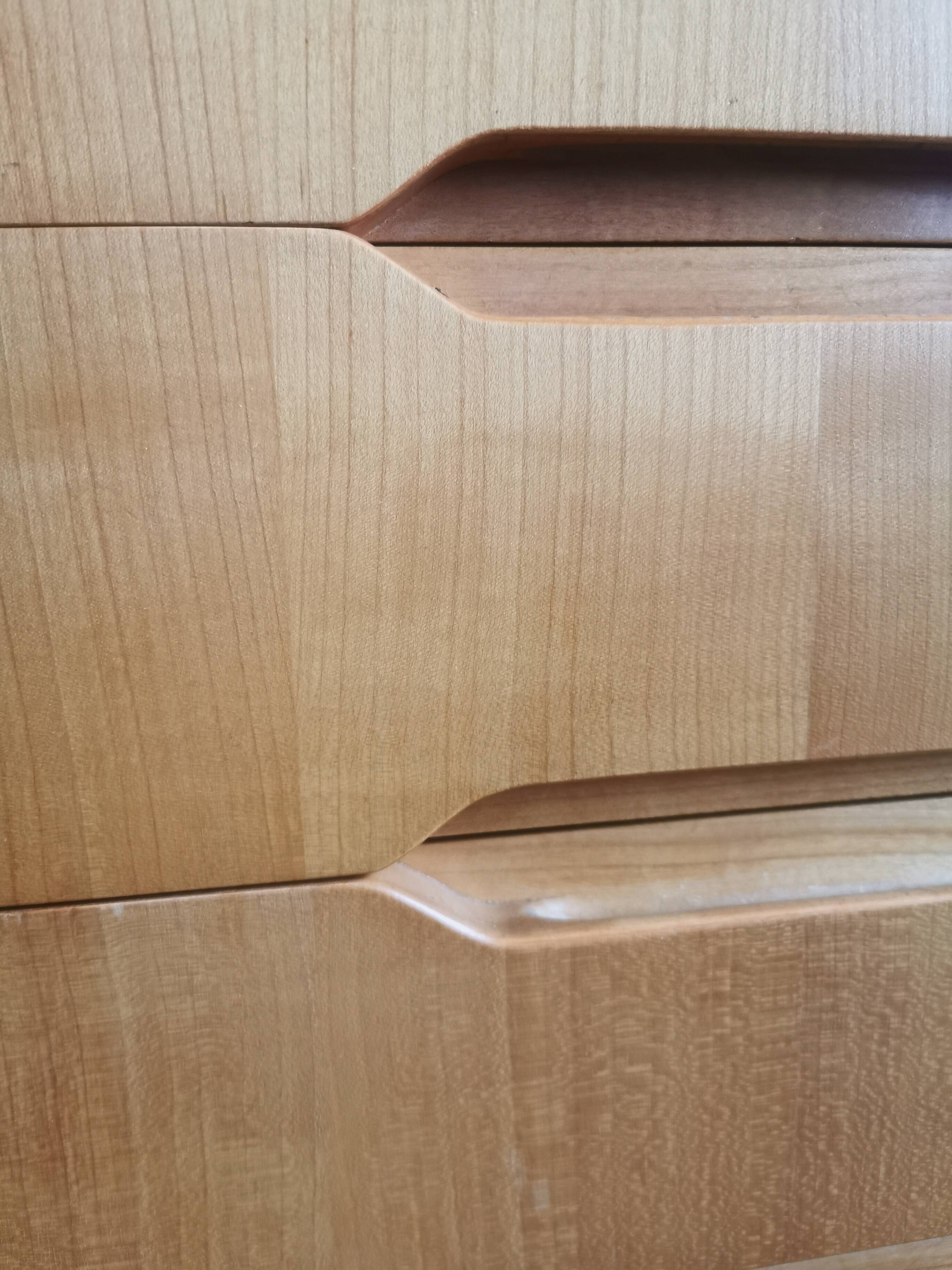 Sideboard in blond wood, 1970