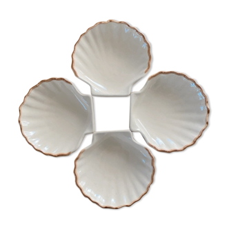 Set 4 Individual dishes shell Émile Henry