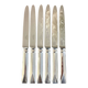 Christofle Atlantide ,6 couteaux de table 24,5 cm très bon état
