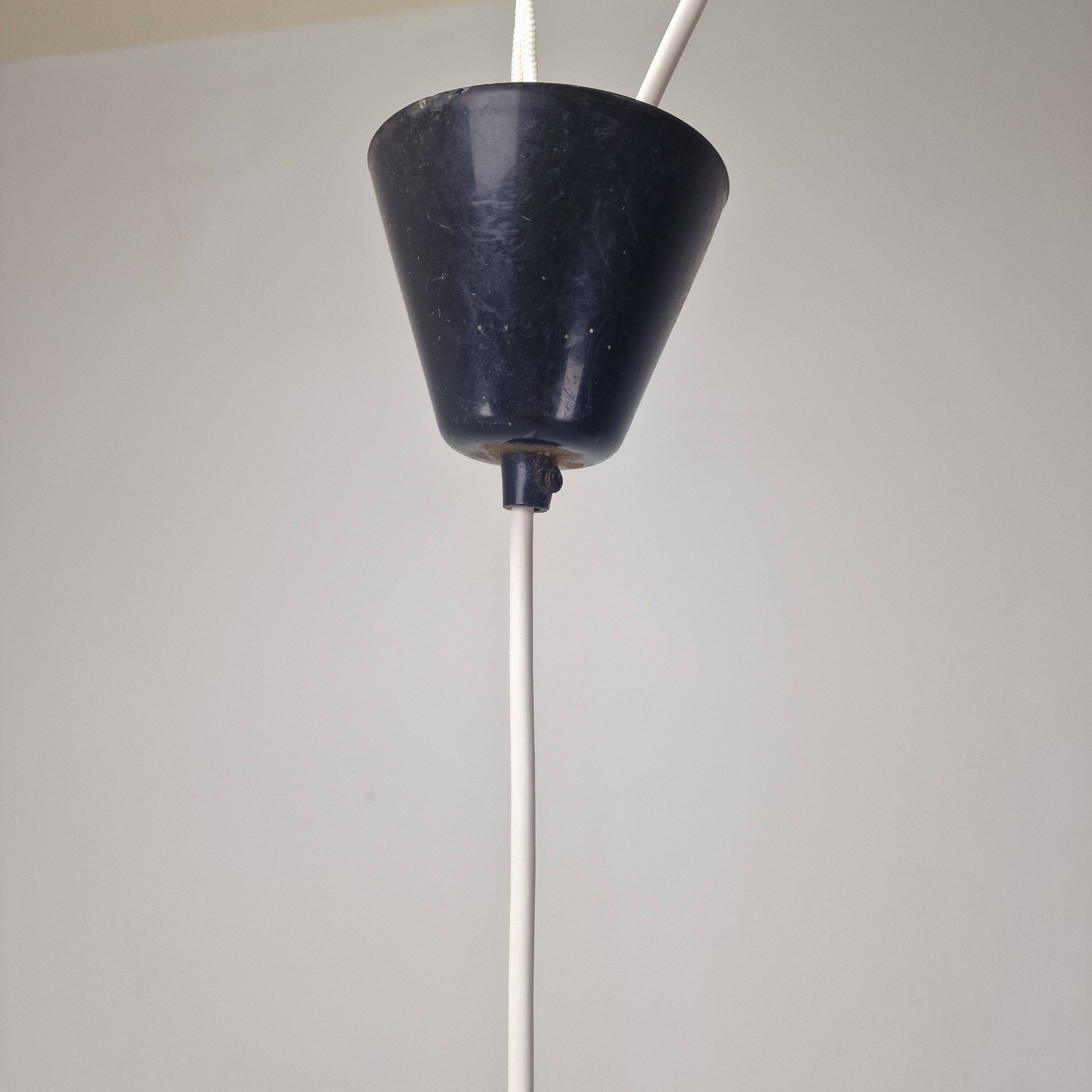 Elegant Mid-Century Modern Pendant by Peill & Putzler, Germany 1970's