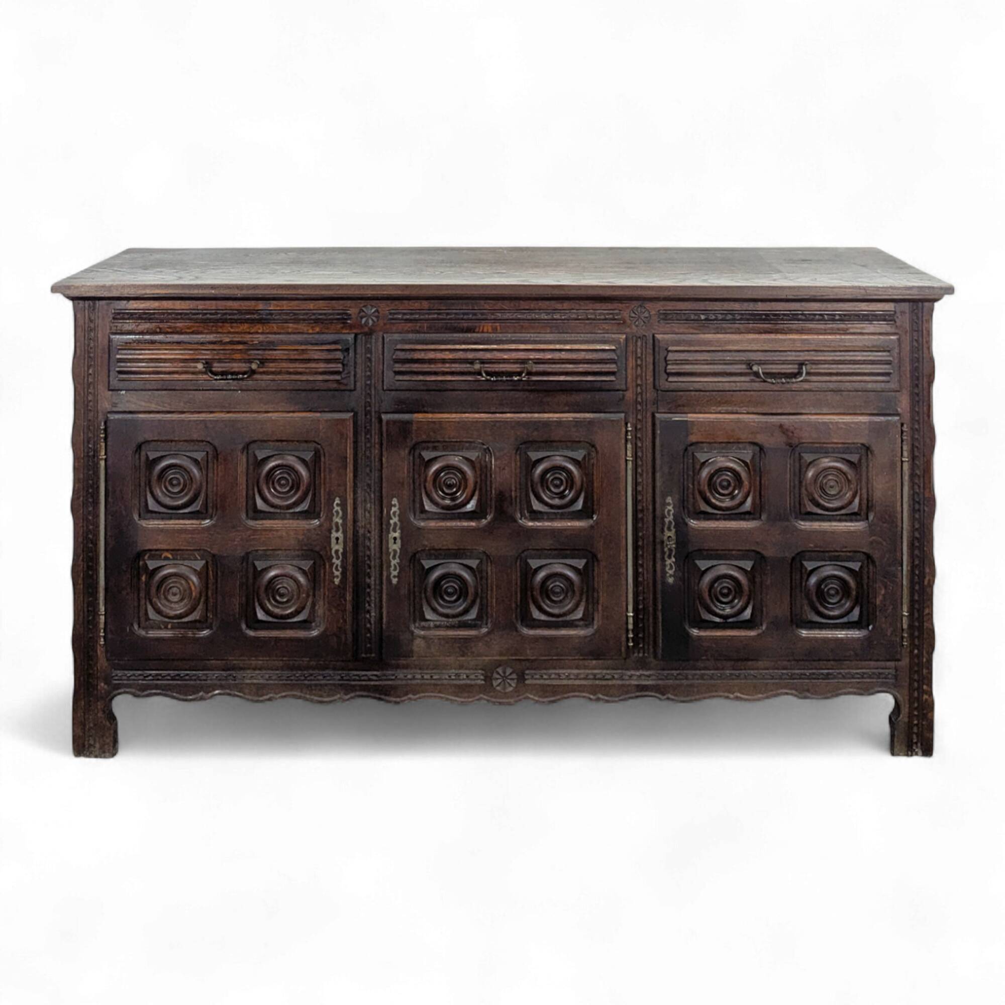 Brutalist 3-door sideboard