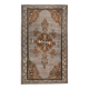 Vintage Turkish Oushak Handmade Wool Cotton Brown Area Rug 193x330