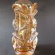 Amber glass vase design Jan Beranek vintage