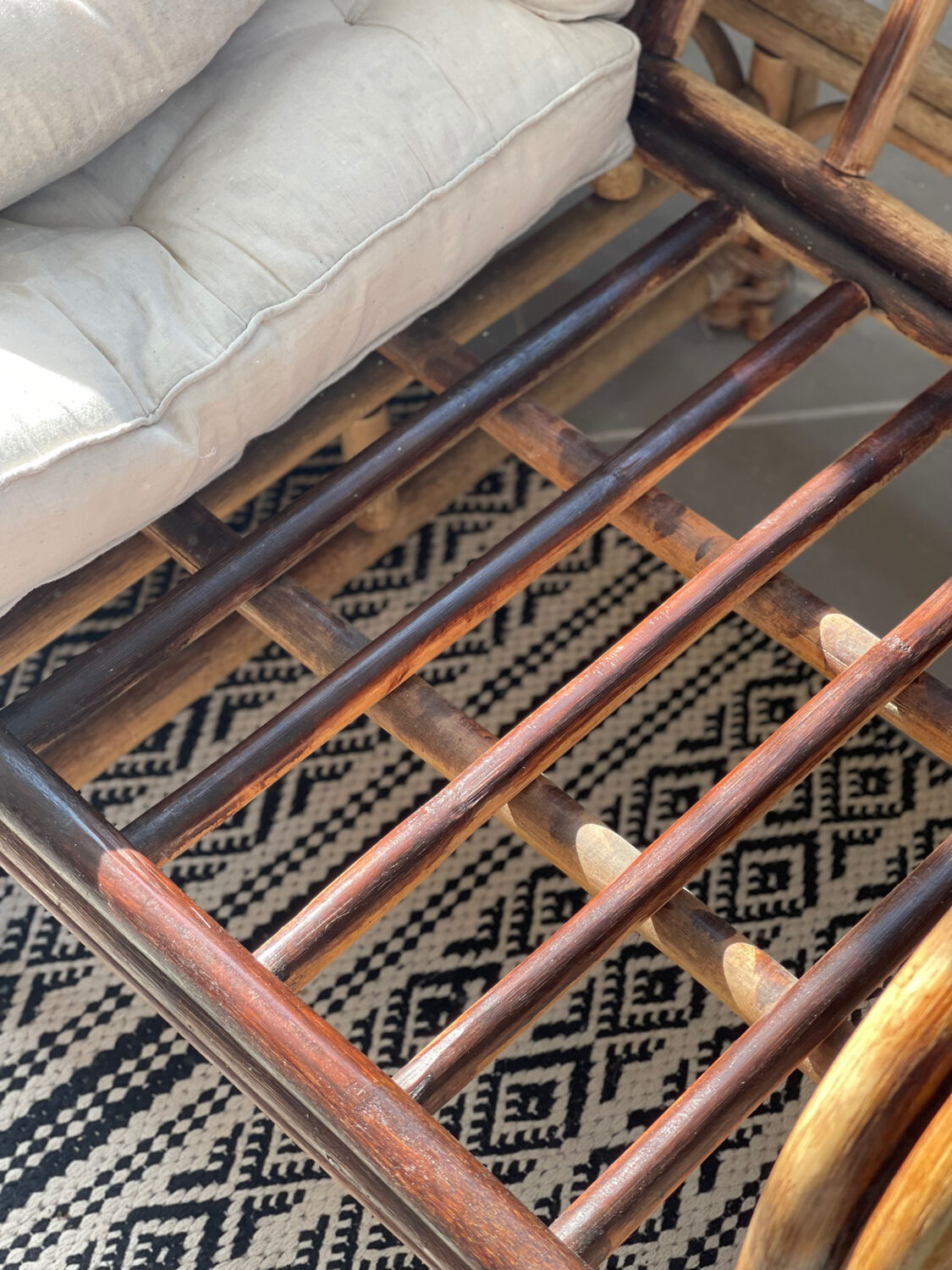 Bamboo sofa 1970
