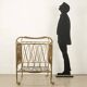 Vintage children's bed from the 1950s in brass, Italy.