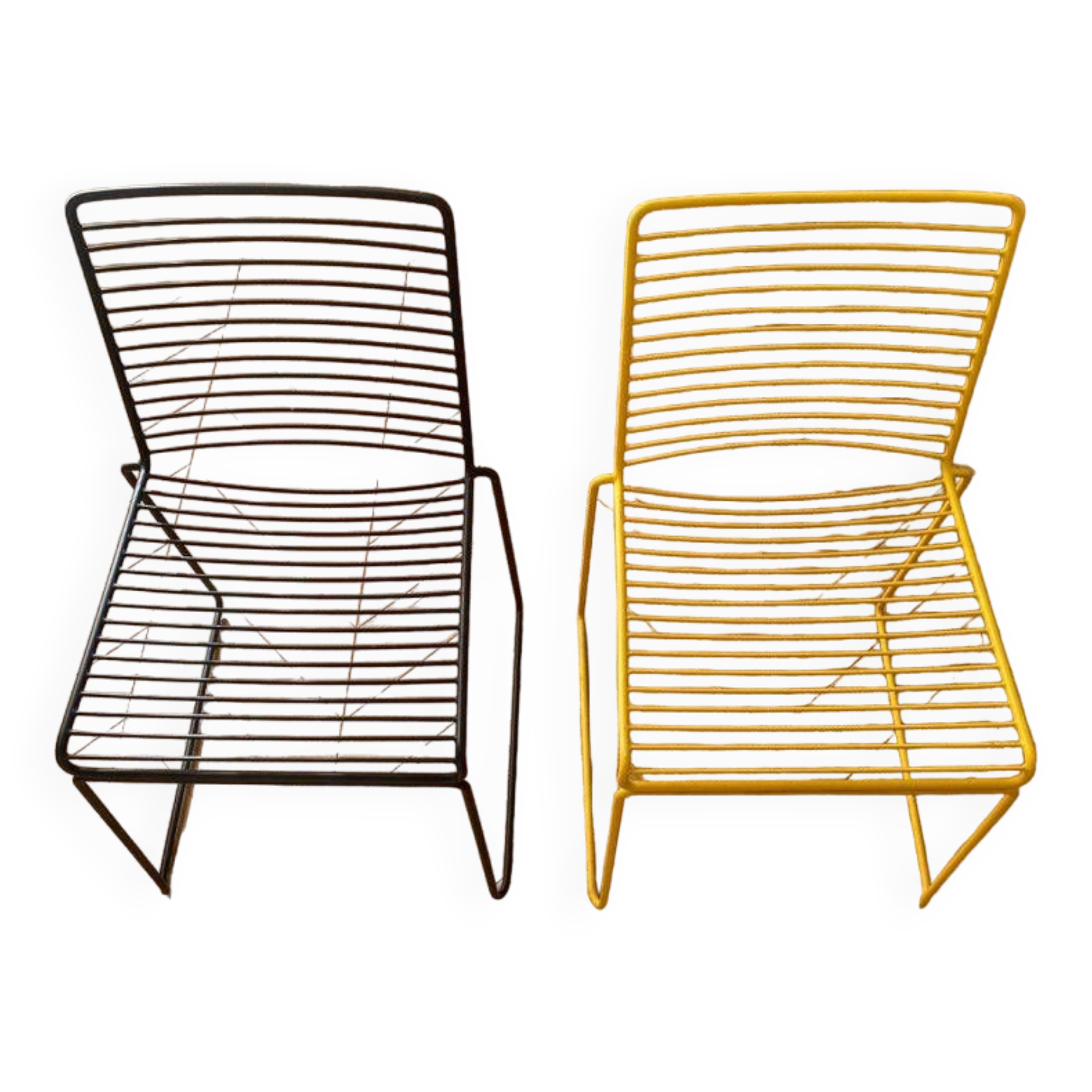 Pair of metal chairs by Hee Welling for Hay Design