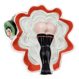 Painted porcelain pocket tray "Les Naturistes" Paris 1956/57