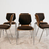 Carlo Ratti Style Set Da Pranzo 6 Sedie Design Modernariato Anni ‘70