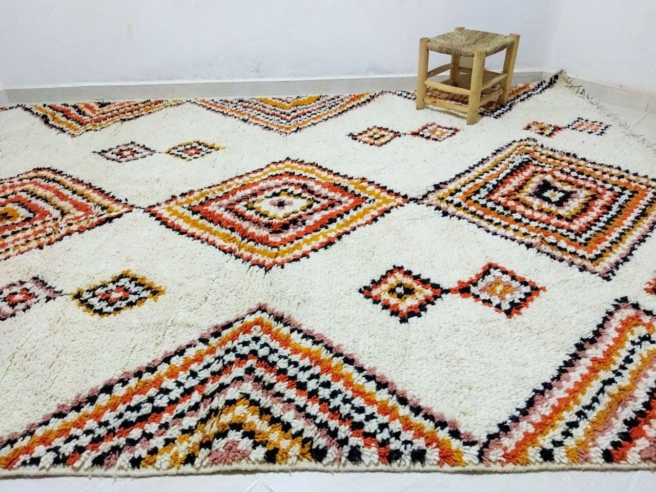 Tapis berbère losanges coloré  312 X 200 CM