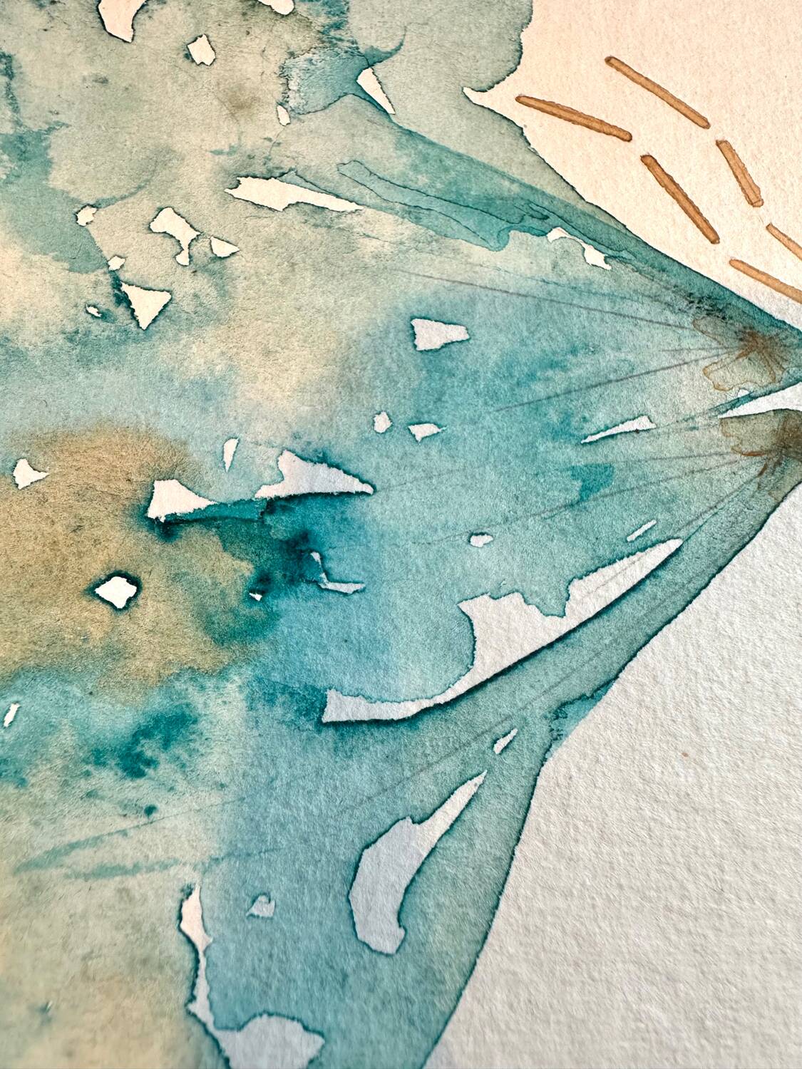 Blue dragonfly poster 30x40