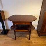 Console in rosewood and burl, early 20th century