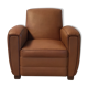 Fauteuil club 60s
