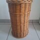Large woven wicker basket with lid – vintage spirit