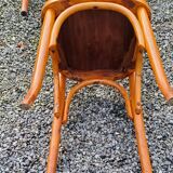 Set of 6 old bistro chairs