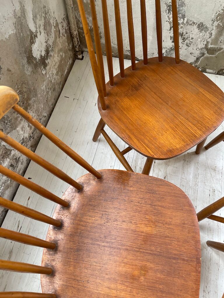 4 Scandinavian chairs Sweden Stolfabrik