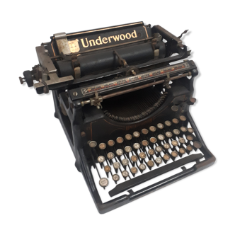 Machine à écrire ancienne Underwood azerty