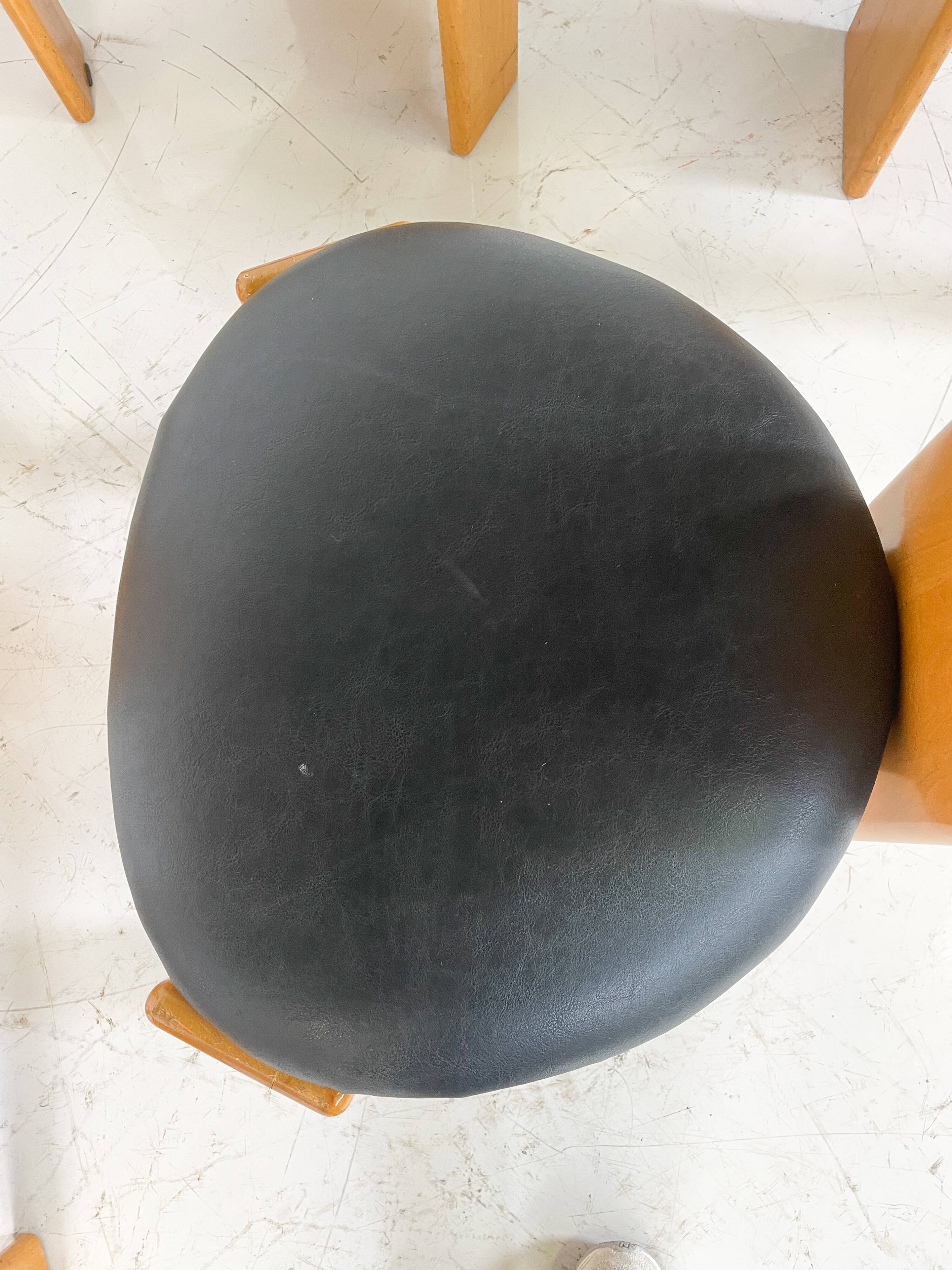 Set of 6 Dining Chairs by Mario Marenco for Mobil Girgi, Italy, 1970s