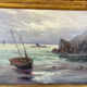 Old marine painting – Oil on panel signed Léo Spanoghe