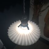 Umbrella opaline, brass and braided cable 2m