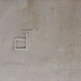 Serviettes damassées avec monogramme P