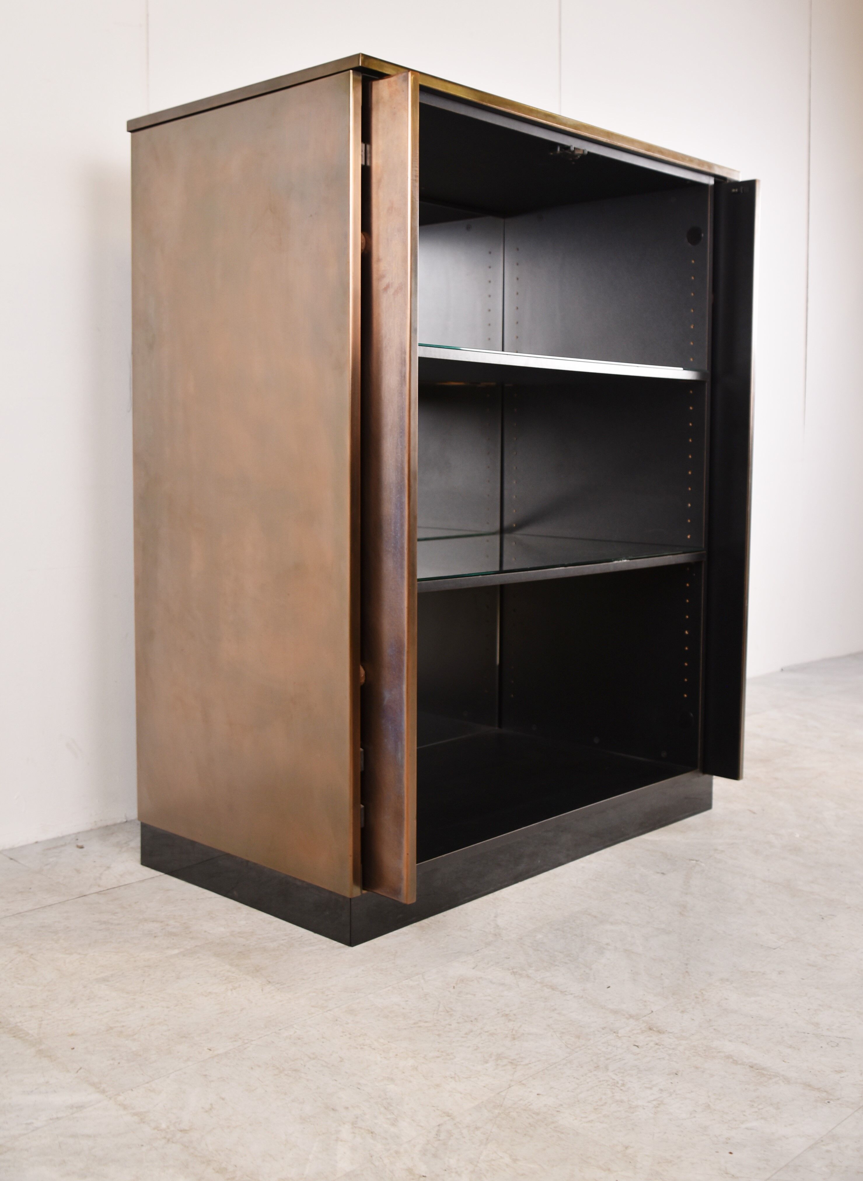 Vintage  belgochrom bar cabinet, 1980s