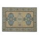 1970s Vintage Turkish Handmade Wool & Cotton Orange Area Rug 175x248