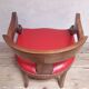 Fauteuil de bureau en noyer massif XIX°