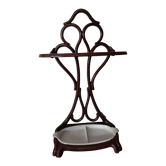 Enamelled cast iron umbrella door art deco