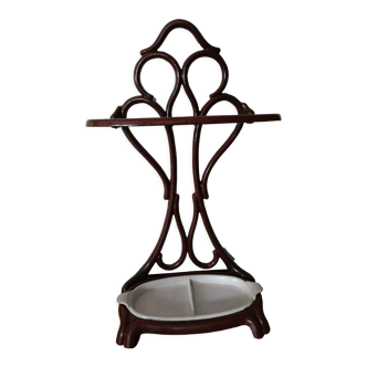 Enamelled cast iron umbrella door art deco