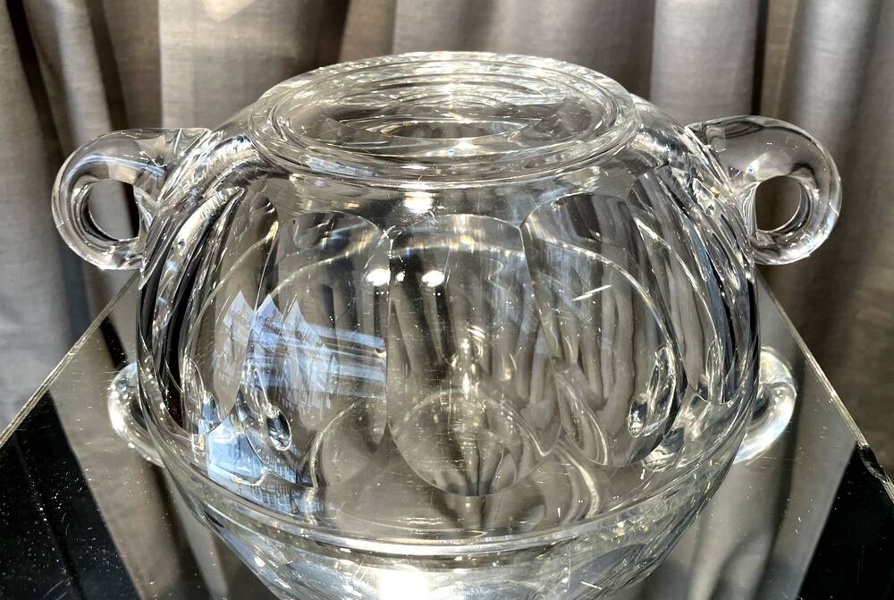 FRUIT CUTTER FRUIT SALAD CRYSTAL CENTERPIECE