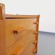Commode vintage en orme blond des années 80