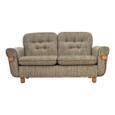 1970s, Danish 2-seater sofa, original condition, furniture wool, bentwood.