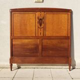 Inlaid headboard and footboard