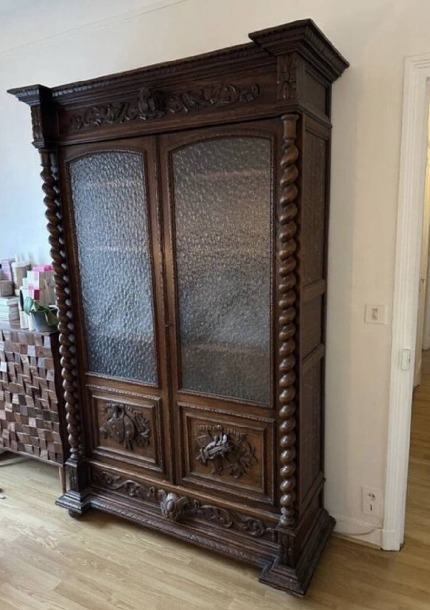 French Renaissance library Barley twist renaissance