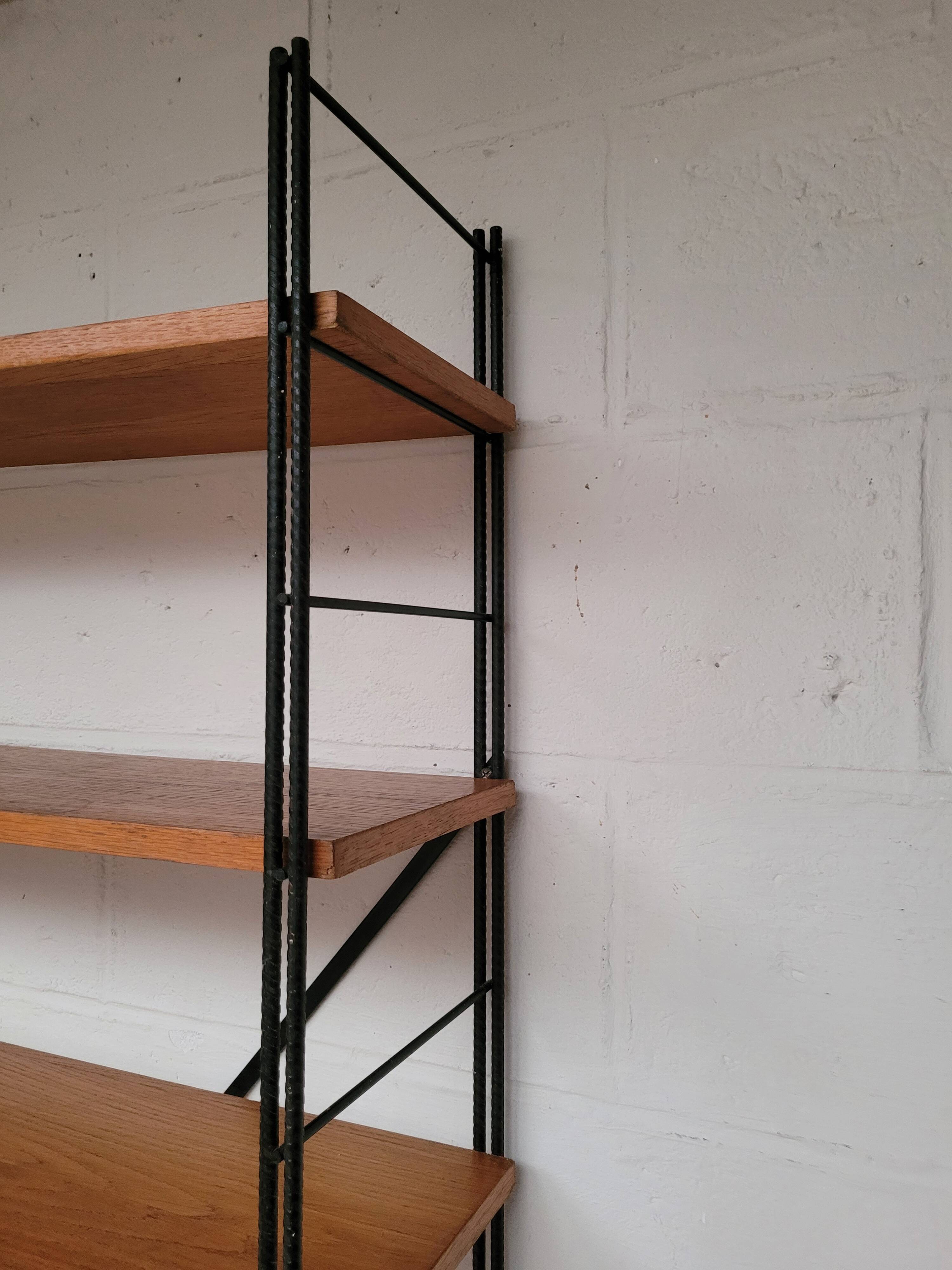 String bookcase on legs from the 50s