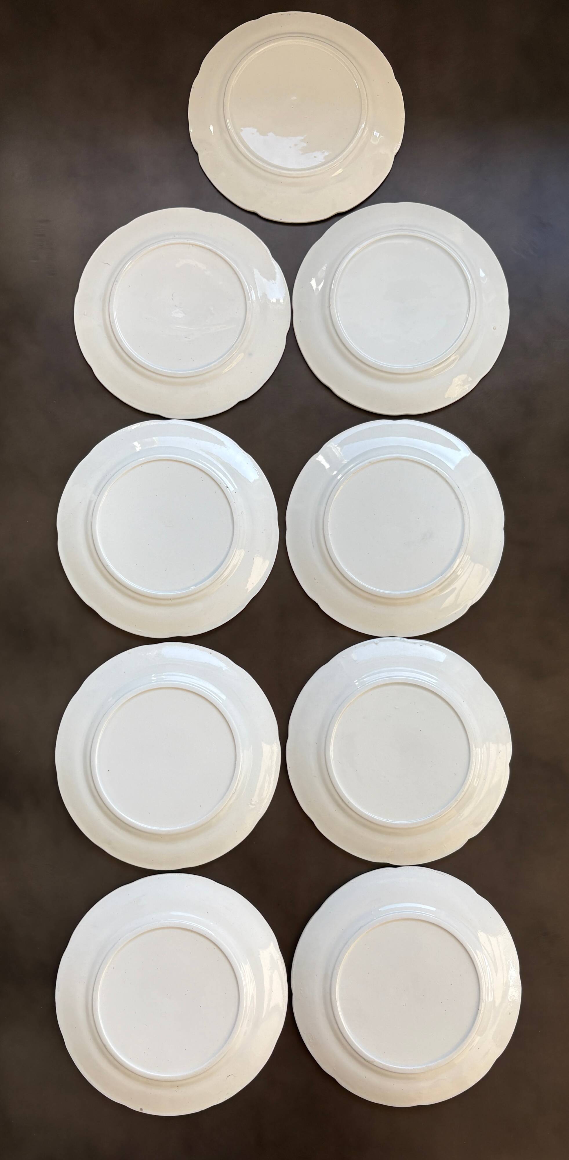 9 dessert plates Digoin & Sarreguemines