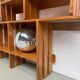 Pair of modernist pine wall shelves, circa 1970