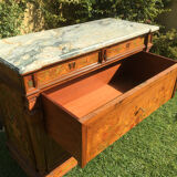 Commode en marqueterie de style restauration - XIXe