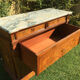 Commode en marqueterie de style restauration - XIXe