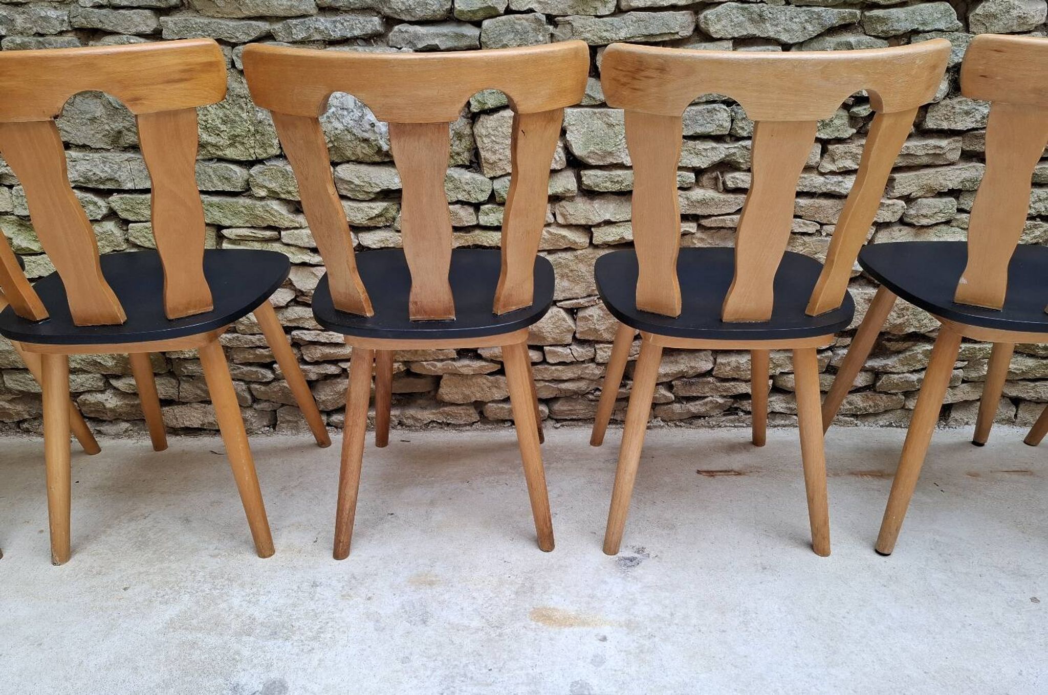 Set of 12 bistro chairs