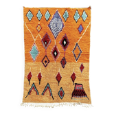 Moroccan Orange Boujad rug in wool