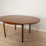 Round vintage extendable dining table from Mcintosh