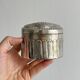 Silver-plated metal catchall with patina